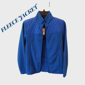 Talbots Blue Fleece Fall Jacket